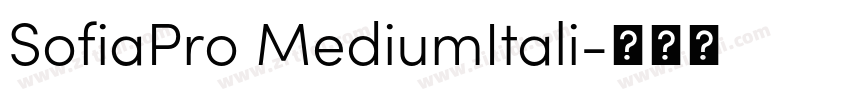 SofiaPro MediumItali字体转换